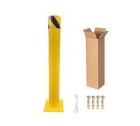 Dissuasori di sosta, Paletto in acciaio giallo, palo di sicurezza stradale, cono parcheggio, uso esterno, soluzione for il controllo del traffico ad alta resistenza(91cm/36in)