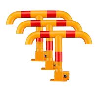 Dissuasori di traffico, Barriera stradale in ferro con palo di parcheggio pieghevole a T, tipo a molla, serratura(2pcs)
