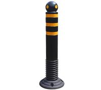 Dissuasori di traffico, Paletto di sicurezza for vialetti, paletti parcheggio in gomma for(Yellow)