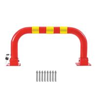 Dissuasori di traffico, Paletto di sicurezza pieghevole a forma U for parcheggio, palo rosso, pali for garage(80 * 33cm/31.5 * 13in)