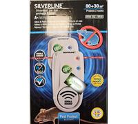 DISSUASORI N 2 DA 80 E 30 M² DERATTIZZATORI ULTRASUONI TOPI GHIRI SILVERLINE