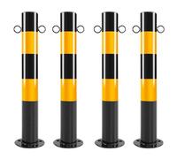 Dissuasori Parcheggio, Paletto For Barriera Stradale, Paletti Stradali Paletti Di Segnalazione Per Marciapiedi, Paletto Di Sicurezza, For Parcheggio, Traffico Stradale, Cantiere(Black (4pcs),60cm/23.6