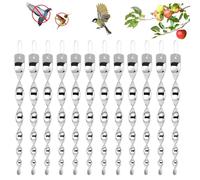 dissuasori per piccioni 12 pezzi set riflettente anti uccelli con spirale rotante 360°, decorativi da giardino, balcone, orto, tetto, effetto arcobaleno, facili da installare
