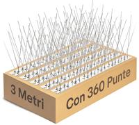 Dissuasori per Piccioni - 3 Metri Con 360 Spuntoni - Protezione Efficace Punte a
