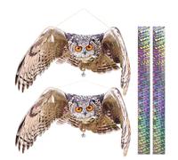 Dissuasori Per Piccioni, Dissuasore Per Piccioni, Gufo Scaccia Piccioni, Anti Piccioni Balcone, Dissuasori Per Uccelli, Repellente Piccioni, Allontana Piccioni, Falco Finto Scaccia Piccioni 2 Pezzi