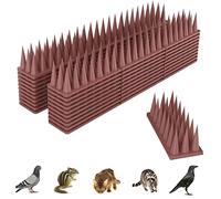 Dissuasori per Piccioni Plastica, 5.7M Dispositivo Anti Uccelli, Scaccia Piccioni per BalconeTerrazza Finestra, 20 Marrone