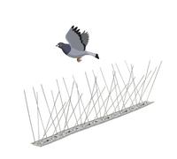 Dissuasori per Piccioni Scaccia Piccioni da balcone, Strisce con Punte in Acciaio Inox -100 x 2.8cm - (3 Mt)