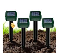 Dissuasori per Talpe, Dissuasore per talpe, Repellente di Talpe Solare per Giardino e Campeggio, Anti Topi, Serpenti IP65 ImpermeabiLe - Verde 4 PCS