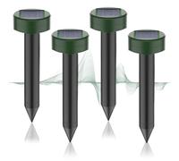 Dissuasori per Topi, Ultrasuoni per Topi da esterno 4 Pezzi, Repellente per Talpe, Ultrasuoni per Talpe, Dissuasori per Serpenti, Dissuasore Solare per Giardino e Campeggioi