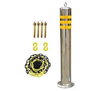 Dissuasori riflettenti dell'acciaio inossidabile dei posti di parcheggio del vialetto con la catena di plastica per la sicurezza di traffico e la marcatura di confine