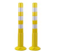 Dissuasori stradali in metallo, Reflective Yellow Traffic Cones 75cm Pack Of 6(2 Pack)