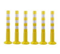 Dissuasori stradali in metallo, Reflective Yellow Traffic Cones 75cm Pack Of 6(6 Pack)
