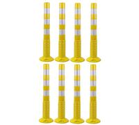 Dissuasori stradali in metallo, Reflective Yellow Traffic Cones 75cm Pack Of 6(8 Pack)