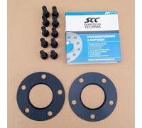 Distanzatore 10Mm 2X5Mm SCC Per BMW 5X120 + Viti Di Ruota TÜV
