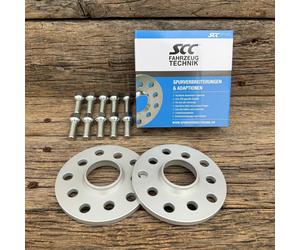 Distanzatori 40Mm 2X20Mm SCC Per Skoda 5X112 + Viti TÜV