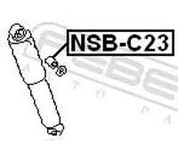 Distanziale ammortizzatore NSB-C23 FEBEST per NISSAN SUNNY III Traveller SERENA