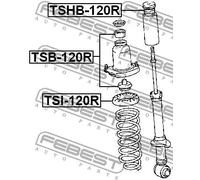 Distanziale ammortizzatore TSB-120R FEBEST per TOYOTA COROLLA COROLLA Familiare