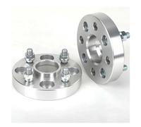 Distanziale Cerchi 2 Pezzi Per Jetta Per Gower Per Sandanap Per Sang PCD 4x100 CB 57.1 Mm Di Spessore Adattatore Distanziale Ruota 20-50 Mm 4 Lug M12x 1.5 Distanziali Ruota(2PCS 40mm Silver)