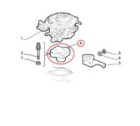 DISTANZIALE CORPO FARFALLATO FIAT PUNTO ORIGINALE 7765051