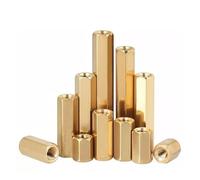 Distanziale esagonale in ottone con filettatura, Kit scheda madre PCB da 50 pezzi M2 M2.5 M3 Distanziali in ottone da 3-35 mm(M2x18mm)
