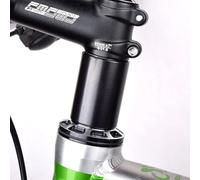 Distanziale in alluminio per forcelle della bicicletta con diametro del tubo sterzo da 28,6 mm, compatibile con sistemi di sterzo standard senza filettatura su vari tipi di bici (nero, 50 mm)