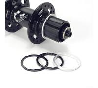 Distanziale mozzo in lega di alluminio per 8 11 velocità, guarnizione del mozzo libero e regolazione del volano (1,8 mm nero)