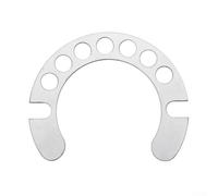 Distanziale per cuffie, in lega d'argento da 0,7 mm, rondella interna per la forcella anteriore, regola l'altezza delle cuffie per una facile maneggevolezza, accessorio per bici