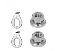 Distanziale per mozzo della bicicletta, confezione da 10 dadi per asse M8 M10, kit di rondelle in acciaio al carbonio, fissaggio sicuro per ganci della forcella, adatto per mountain bike per bambini