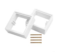 Distanziale per presa singola 30 mm, prolunga quadrata 1 banda, piastra di copertura con viti di montaggio, prolunga per scatola da parete, anello di estensione per profondità insufficiente della