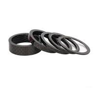 Distanziale rondella in fibra di carbonio per tubo sterzo forcella da 28,6 mm, taglio di precisione automatizzato e controllo uniforme dello spessore (F-15 mm)