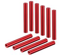 Distanziale rotondo alluminio M3x80mm,per Quadrirotore FPV,CNC,rosso,10pz