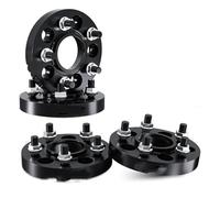 Distanziale Ruota Per Range Per Rover Evoque LR2 Per Volvo S60 Per Jaguar E-Pace I-Pace Per PoleStar 2/4 Pezzi Adattatore Distanziale Ruota PCD 5x108 CB 63.4 M14x1.5(4pcs 30mm-BK)