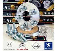 KIT DISTANZIALI 16+16mm + BULLONI CONICI PER PEUGEOT 308 4008 407 408 5008 508
