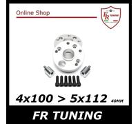 DISTANZIALI ADATTATORI 4x100 5x112 DOPPIO INTERASSE CON BULLONI TA TECHNIX 40mm