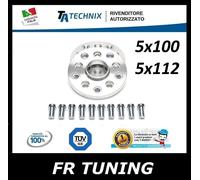 DISTANZIALI ADATTATORI 5x100 5x112 DOPPIO INTERASSE CON BULLONI TA TECHNIX 25mm