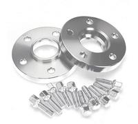 distanziali allargamento Compatibile con Benz ML 350 2004 2 pezzi distanziali ruota PCD 5x112 CB 66,6 mm 14x1,5 spessori hubcentrici guarnizioni mozzo allargate modificate(Silver,10mm)
