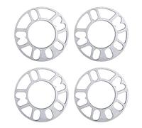 Distanziali Alluminio 4pcs Adattatore Per Auto centro Distanziali Ruota Guarnizioni ET Pista Allargata 5mm 8mm 10mm 4/5 Perno Piastra In Lega Alluminio Universale Modificata(8mm)