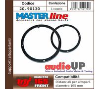 DISTANZIALI ALTOPARLANTI AUTO DIAMETRO 165 MM. COPPIA ADATTATORI UNIVERSALI.