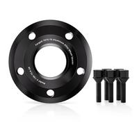 distanziali auto 2/4 pezzi 5x112 66,6 M14 x 1,5 Hub Centric Distanziali ruota forgiati neri piastra flangiata Per A8 15/20/25/30/35 mm Distanziali Ruota nel Alluminio(4pcs 15mm)