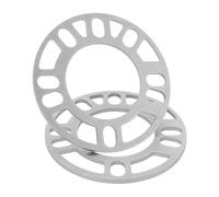 distanziali auto 2 pezzi 5mm guarnizioni pneumatici distanziali mozzi ruota adattatori auto alluminio cuscinetti centraggio accessori camion compatibilità durata Distanziali Ruota nel Alluminio