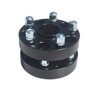 distanziali auto 2 pezzi 5x115|5x4.53"|70.3mm/2.77pollici|12x1.5|25|30mm|1/1.18" distanziali mozzi ruota lega forgiata sportive per Chevy per Captiva 2007 Distanziali Ruota nel Alluminio(Black 25mm)