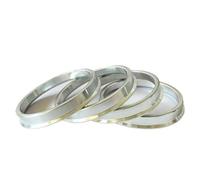 distanziali auto 4 pezzi anelli centraggio mozzi ruota alluminio argentato 72,5 a 65,1 mm, accessori per anelli per mozzi ruota da 72,5 a 65,1 mm Distanziali Ruota nel Alluminio