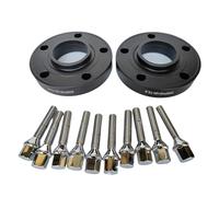 Distanziali Auto Per BMW E90 M1 M3 M6 E36 E65 Distanziali Ruote Auto 25 Mm 5x120 72,6 Mm Guarnizione Centrale Flangia + Distanziale Dadi Ruota(Nero)