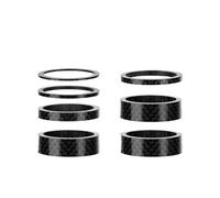 Distanziali Bici Manubrio Distanziali in carbonio for forcella da 31,8 mm Attacco manubrio for bicicletta MTB Rise Up Regolare le rondelle Sterzo in fibra lucida 3K Accessori fai da te Distanziali For