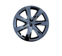 Distanziali Centrati Mozzo PER Tesla PER Modello Y 2019-2024 4 Pezzi Coprimozzi Copriruota Da 19 Pollici Cerchi Copricerchi Di Ricambio Include Tappi Centrali Distanziali Ruota(Bright Black)