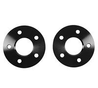 Distanziali da 10 mm, colore nero, 5 x 100 / 5 x 112 NLB, 57,1 mm, 5 mm per lato.