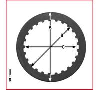 DISTANZIALI DISCO FRIZIONE TRW LUCAS YAMAHA FZ8 10-16,