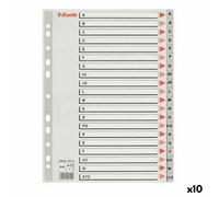 Distanziali Esselte A-Z Grigio A4 Alfabeto [10 Unità]
