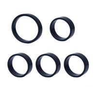 Distanziali in alluminio per forcella della bicicletta, 5 mm e 10 mm, 5 pezzi, per personalizzare la bicicletta (nero)