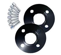 Distanziali per cerchi Compatibile Con Fiat Per Ritmo Per Croma Per Stilo Per Marengo 15mm Nero 2 Pezzi Distanziali Ruota Mozzo Spessori Piastra
